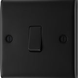 BG NFB13 Matt Black Intermediate Switch 10A 2 Way