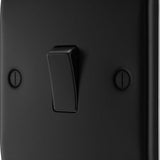 BG NFB13 Matt Black Intermediate Switch 10A 2 Way