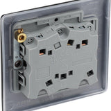 BG NFB15 Matt Black Triple Pole Fan Isolator Switch 10A