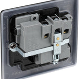 BG NFB21B Matt Black Single Switched 13A Socket