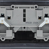 BG NFB22B Matt Black Double Switched 13A Socket