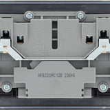 BG NFB22UAC12B Stainless Steel Double Switched 13A Socket with USB Charging - USB A+C Sockets (12W)
