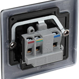 BG NFB29B Matt Black Single Round Pin Unswitched 5A Socket