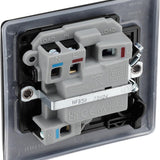 BG NFB50 Matt Black Switched 13A Fused Connection Unit