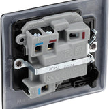 BG NFB52 Matt Black Switched 13A Fused Connection Unit with Neon