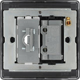 BG NFB55 Matt Black Unswitched 13A Fused Connection Unit with Cable Outlet