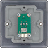 BG NFB60 Matt Black Single Socket TV/FM Co-axial Aerial Connection