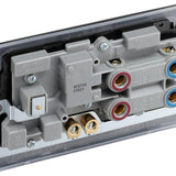 BG NFB70B Matt Black 45A Cooker Control Unit with Switched 13A Socket with Neon