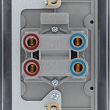 BG NFB72 Matt Black 45A Rectangular Cooker Control Unit with Neon