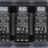 BG NFB83 Matt Black Triple Intelligent LED 2 Way Dimmer Switch