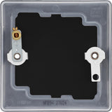 BG NFB94 Matt Black Single Blank Plate