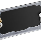 BG NFB95 Matt Black Double Blank Plate