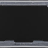 BG NFB95 Matt Black Double Blank Plate