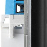 BG NFBBTS1 Matt Black Single Slave Telephone Socket