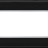 BG NFBEMR4 Matt Black Quadruple Euro Plate