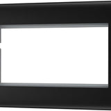 BG NFBEMR4 Matt Black Quadruple Euro Plate