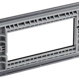 BG NFBEMR4 Matt Black Quadruple Euro Plate