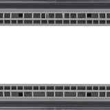 BG NFBEMR4 Matt Black Quadruple Euro Plate