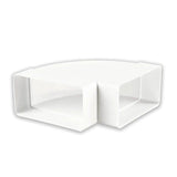 National Ventilation MONV5605 Rectangular Flat Duct 204 x 60 mm Horizontal 90 Degree Bend