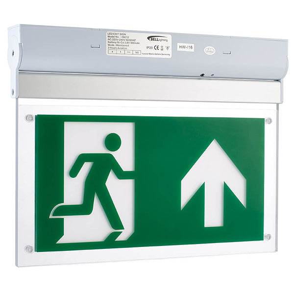 BELL 09012V2 exit sign legend Spectrum 2.5W LED Emergency Surface Exit Blade Including Up Legend - Maintained - Select