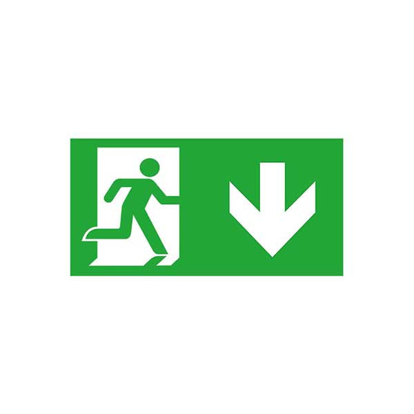 BELL 09068V2 exit sign legend Down Legend for the 6-in-1 Emergency Exit Blade V2