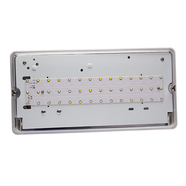 BELL 09094V2 emergency bulkhead Spectrum 7W LED IP65 High Powered Emergency Bulkhead - Non-Maintained - Select Self-Test or