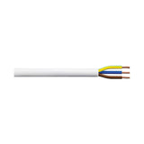 3 Core PVC Flex 1.5mm White 50m