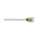 4 Core PVC Flex 1.0mm White 100m
