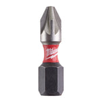Milwaukee SHOCKWAVE Impact Duty PZ2 25mm Screwdriver Bits 25 Pack