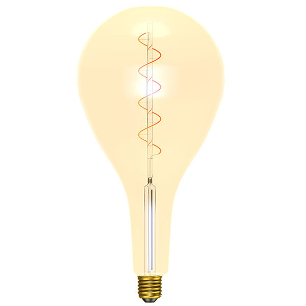 BELL 60025 vintage led bulb LED 4W Vintage Soft Coil Vertical Amber Filament Giant Pear Drop - Dimmable - ES - 1800K