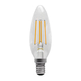 Clear Candle LED filament Dimmable Light Bulb  - SES - 4.5W