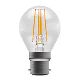 Clear Round LED Filament Dimmable Light Bulb - BC - 4.5W