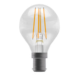 Clear Round LED Filament Dimmable Light Bulb - SBC - 4.5W