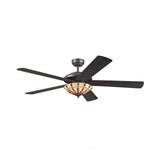 5 Blade Ceiling Fan 72485 Comet Tiffany Espresso