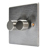 Hamilton 742X40 Stainless Steel 2 Gang Dimmer 400w