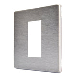 Hamilton 74CEURO1 CFX Satin Steel 1 Gang Modular Plate