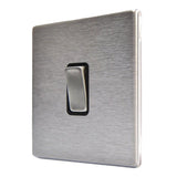 Hamilton 74CR21SS-B CFX Satin Steel 1 Gang Light Switch