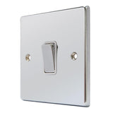 Hamilton 77R31BC-W Polished Chrome 1 Gang Light Switch Intermediate