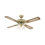 4 Blade Ceiling Fan 7817140 Monarch Polished Brass