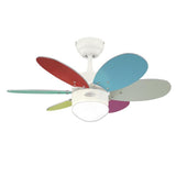 6 Blade Ceiling Fan 7867340 Turbo 2 White