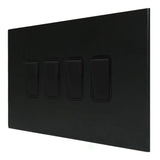 Hamilton 7MBCR24BL-B CFX Matt Black 10A 4ang 2 Way Light Switch