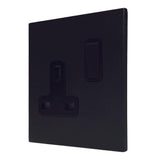 Hamilton 7MBCSS1BL-B CFX Matt Black 13A Single Socket