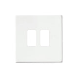 Hamilton 7WC2GP Hamilton CFX Gloss White 2 Gang Grid Plate