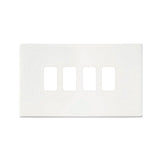 Hamilton 7WC4GP Hamilton CFX Gloss White 4 Gang Grid Plate