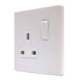 Hamilton 7WCSS1WH-W CFX Gloss White Single Socket