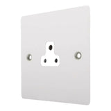 Hamilton 8MWUS2W Matt White 1 gang 2A Unswitched Socket