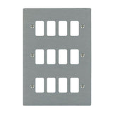 Hamilton 8412GP Stainless Steel 12 Gang Grid Plate