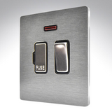 Hamilton 84CSPNSS-B CFX Satin Steel 1 Gang 13a Switched Fused Spur
