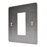 Hamilton 84EURO1 Stainless Steel 1 Gang Modular Plate