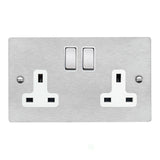 Hamilton 84SS2SS-W Stainless Steel 13a Double Socket